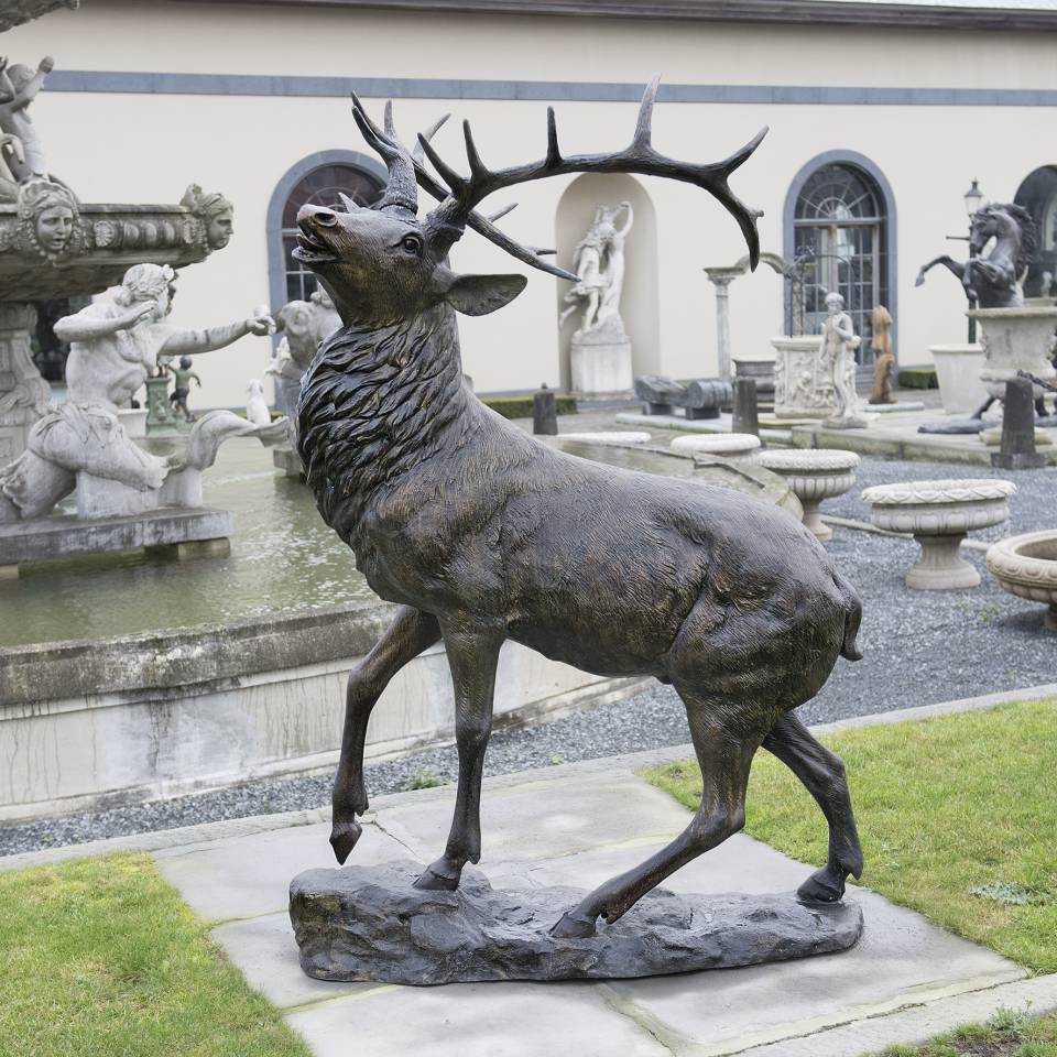 Bronzen beeld - dier - bronzen hert | Loosveldt