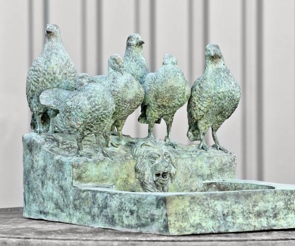 Bronzen vogelbak